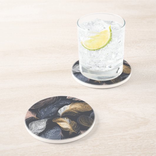 Boheemse ronde zandsteen Onderzetter (Zijkant)