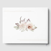 Boheemse Roos boog bruiloft Gastenboek (Achterkant)