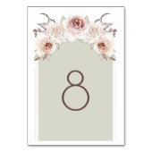 Boheemse Roos boog bruiloft receptie Kaart (Voorkant)