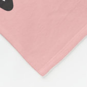 Boheemse Roze Zwarte Tribal Azteekse Hipster Manda Fleece Deken (Hoek)