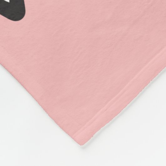 Boheemse Roze Zwarte Tribal Azteekse Hipster Manda Fleece Deken (Hoek)