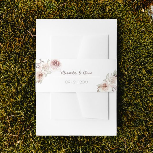 Boheemse Rozen Boog Huwelijk Uitnodigingen Wikkel