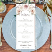 Boheemse Rozen Bruiloft Menu