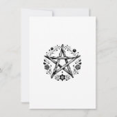 Boheemse rustieke Natuur heidense wicca bruiloft Kaart (Achterkant)