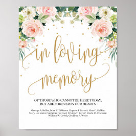 Boheemse rustieke trouw in liefdevolle herinnering poster