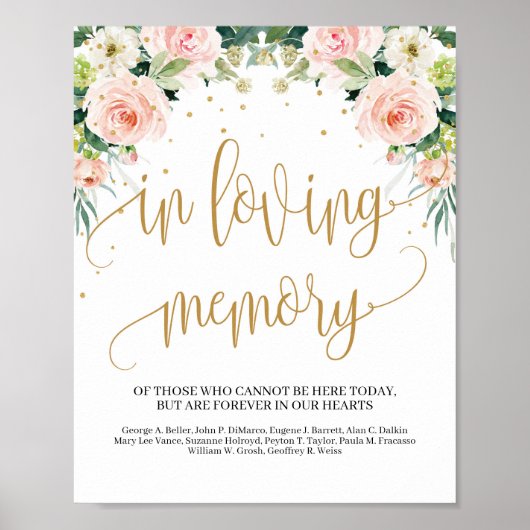 Boheemse rustieke trouw in liefdevolle herinnering poster (Voorkant)