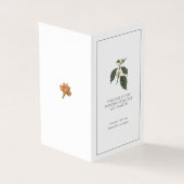 Boheemse rustieke winterkoffie Plant Kaart (Buitenkant)