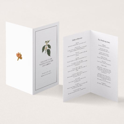 Boheemse rustieke winterkoffie Plant Kaart (Binnen en buitenkant)