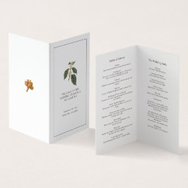 Boheemse rustieke winterkoffie Plant Kaart