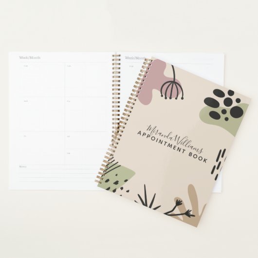 Boheemse rustige Abstracte afspraak Planner (Display)