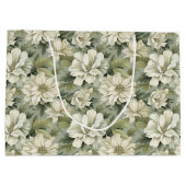 Boheemse salie groene bloemen groot cadeauzakje (Achterkant)