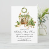 Boheemse Samenstelling KERSTVAKANTIE OPEN HUIS Kaart (Staand voorkant)