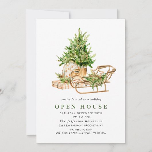 Boheemse Samenstelling KERSTVAKANTIE OPEN HUIS Kaart (Voorkant)