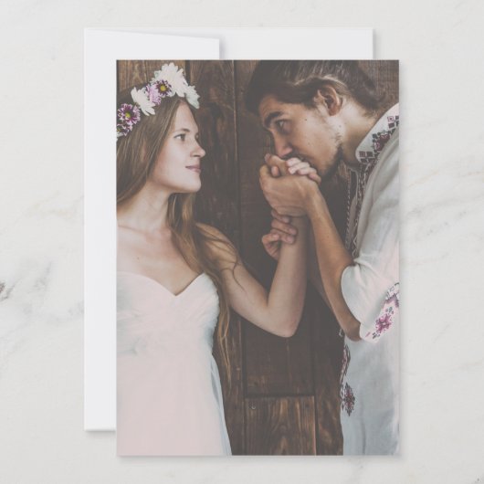 Boheemse Save the Date | Chic Driehoeken (Achterkant)