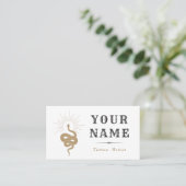 Boheemse Slang Esthetische Tattoo Artiest Boho Sty Visitekaartje (Staand voorkant)