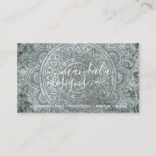 Boheemse Spirituele Groene Mandala Boho Visitekaartje