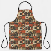 Boheemse stampatroon All-Over Print Schort (Voorkant)