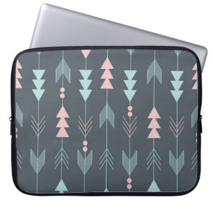 Boheemse stijl Boho: etnisch naadloos patroon Laptop Sleeve