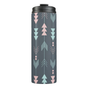 Boheemse stijl Boho: etnisch naadloos patroon Thermosbeker