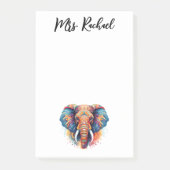 Boheemse stijl olifant post-it® notes (Voorkant)