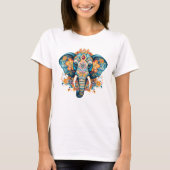 Boheemse stijl olifant t-shirt (Voorkant)