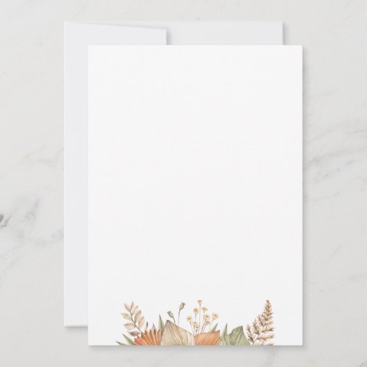 Boheemse stijl zoet 16 Verjaardagsfeestuitnodiging Kaart (Achterkant)