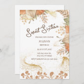 Boheemse stijl zoet 16 Verjaardagsfeestuitnodiging Kaart (Voorkant / Achterkant)
