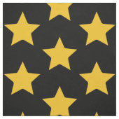 Boheemse stof Modern Boho geel gouden ster zwart (Swatch)