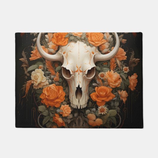  Boheemse suikerschedel bloeien Deurmat (Voorkant)