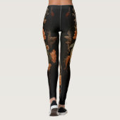 Boheemse suikerschedel bloeien Leggings (Achterkant)