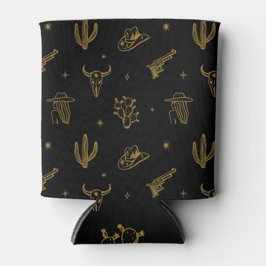 Boheemse symbolen: Westerne  magie Blikjeskoeler (Voorkant)