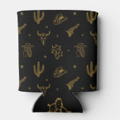 Boheemse symbolen: Westerne  magie Blikjeskoeler (Achterkant)