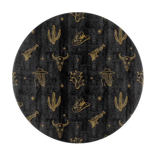 Boheemse symbolen: Westerne  magie Snijplank (Voorkant)