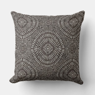 Boheemse taupe patroon kussen