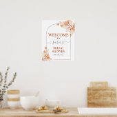 Boheemse terracotta bruidsdouche welkomstbord poster (Keuken)