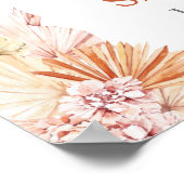 Boheemse terracotta bruidsdouche welkomstbord poster (Hoek)