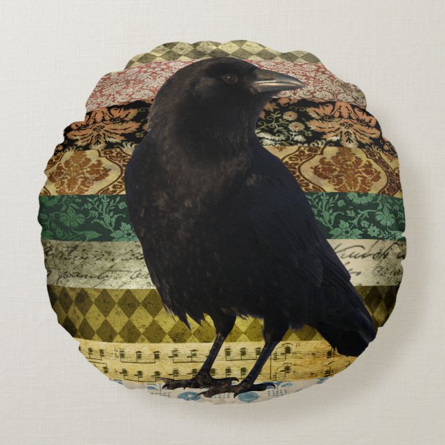 Boheemse Tote Rond Kussen (Voorkant)