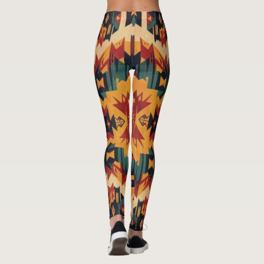 Boheemse tribale kunst leggings (Achterkant)