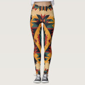 Boheemse tribale kunst leggings (Voorkant)