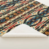 Boheemse tribale zuidelijke patroon sherpa deken (3/4)