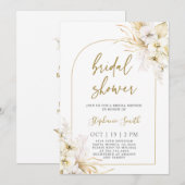 Boheemse Tropen Bruids Douche Uitnodiging (Voorkant / Achterkant)