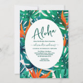 Boheemse tropische bloem baby shower kaart (Voorkant)