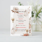 Boheemse Trouw Informatiekaart Informatiekaartje (Staand voorkant)