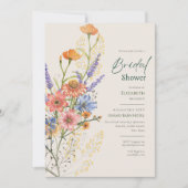 Boheemse Trouwthema Romantische Wilde Bloemen Boho Kaart (Voorkant)