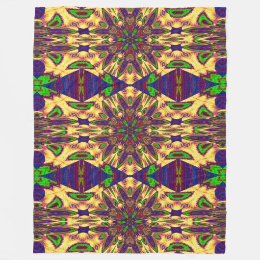 Boheemse Tuinbloem In De Zomer 1 Bloemen Fleece Deken (Voorkant)