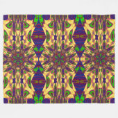 Boheemse Tuinbloem In De Zomer 1 Bloemen Fleece Deken (Voorkant (Horizontaal))