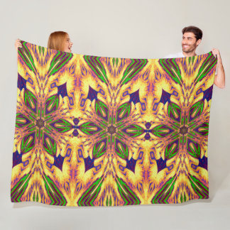 Boheemse Tuinbloem In De Zomer 2 Bloemen Fleece Deken