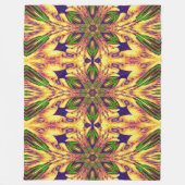 Boheemse Tuinbloem In De Zomer 2 Bloemen Fleece Deken (Voorkant)