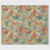 Boheemse Tuinmozaïek Cadeaupapier (Vlak)