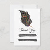 Boheemse Veer Bedankkaart (Voorkant)